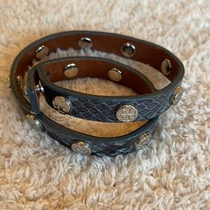 Tory Burch Double Wrap Logo Bracelet